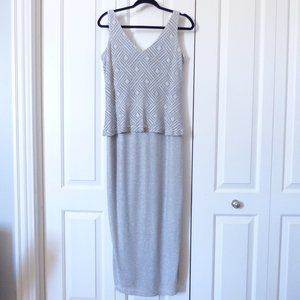Vintage Maxi Dress in Silver
